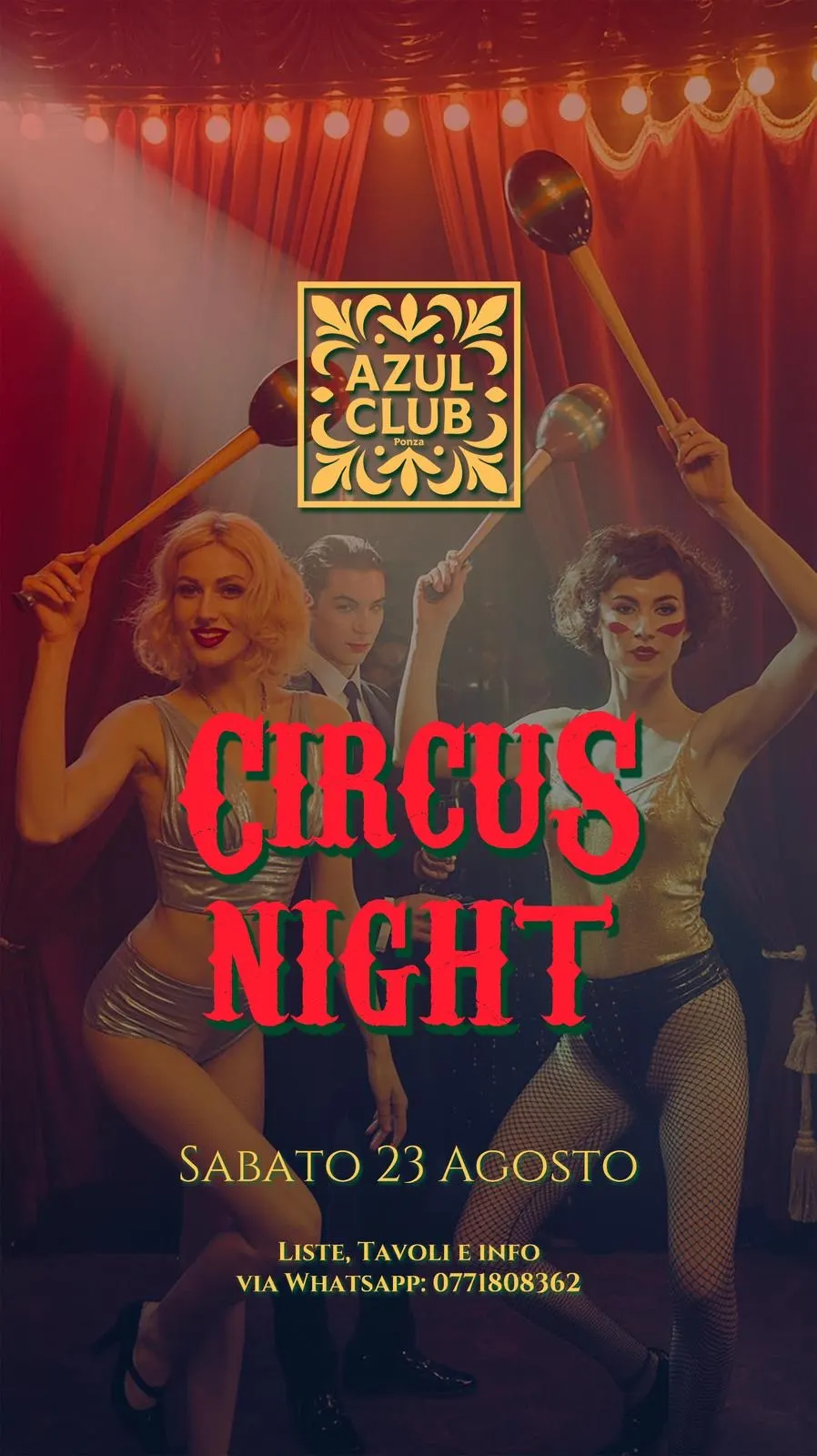 The Circus Night – Azul Club Ponza