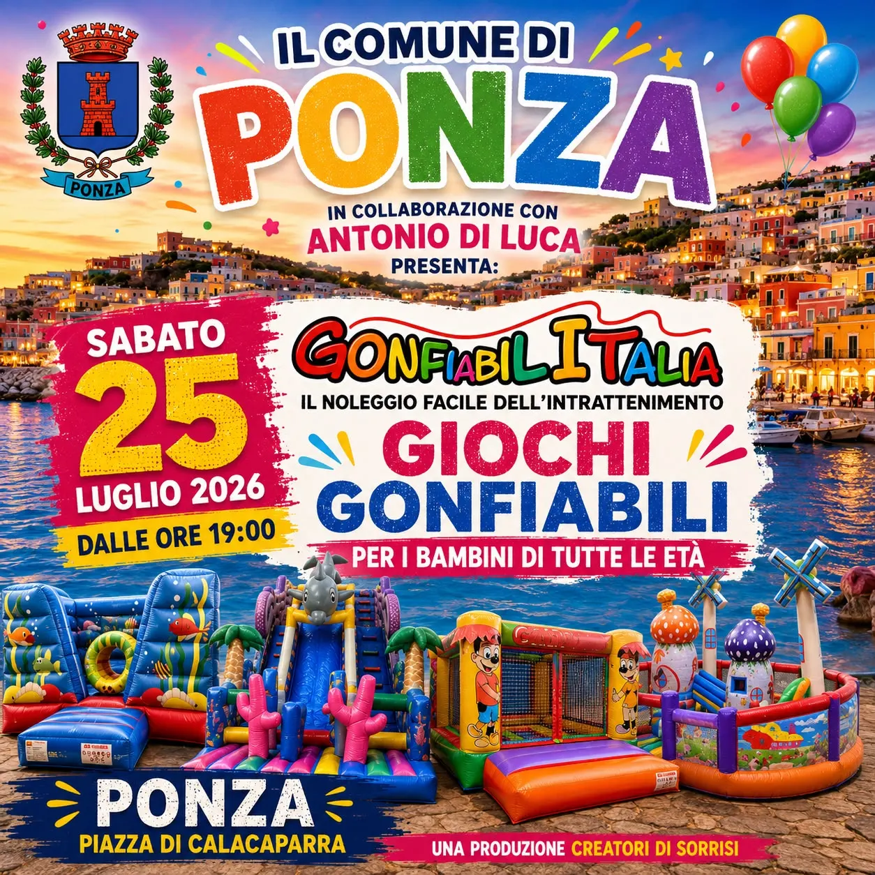 Giochi Gonfiabili a Calacaparra con Gonfiabilitalia
