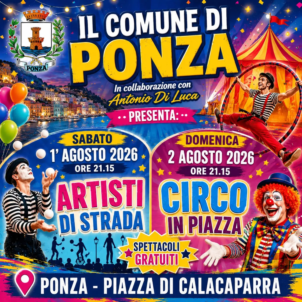 Artisti di Strada a Calacaparra