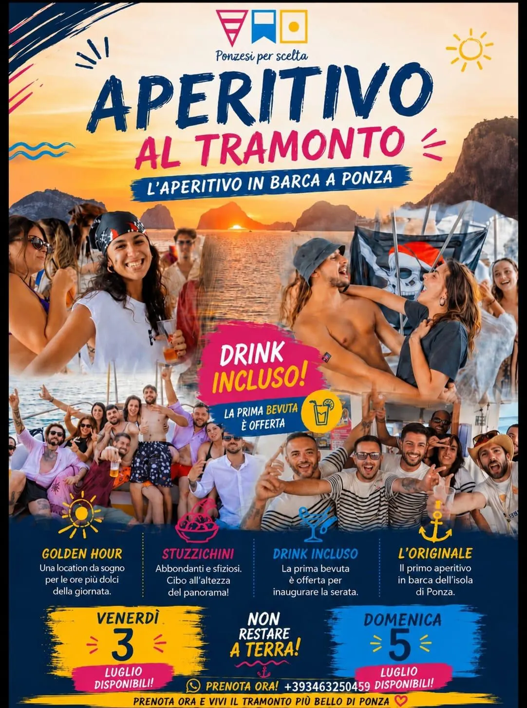 AperiBoat al tramonto con Ponzesi per Scelta