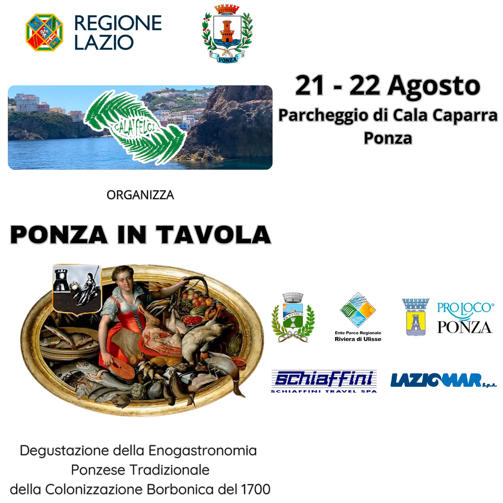 Ponza in Tavola – 21 e 22 Agosto 2025 | Le Forna – Cala Caparra