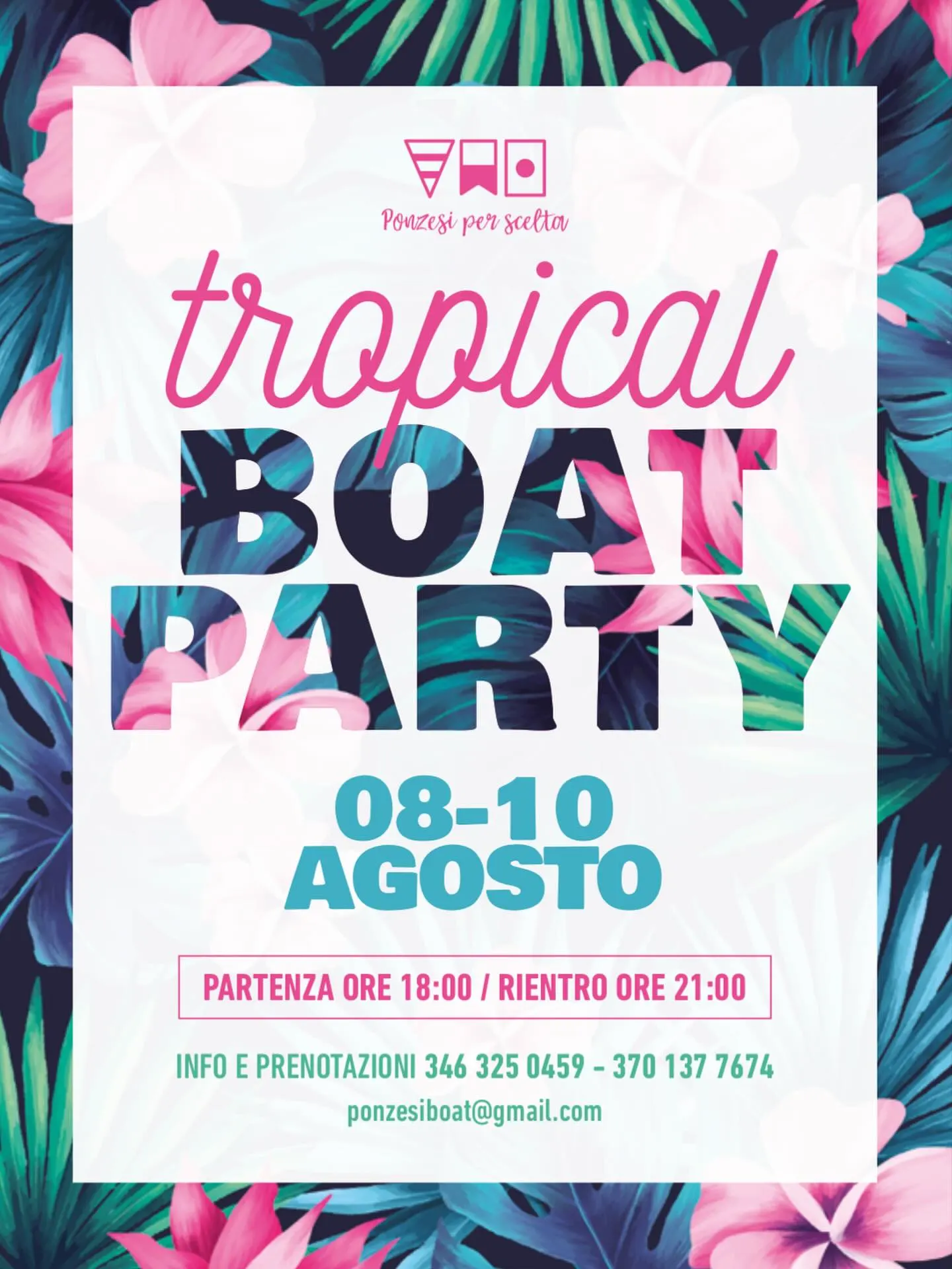 Tropical Boat Party – AperiBoat al Tramonto