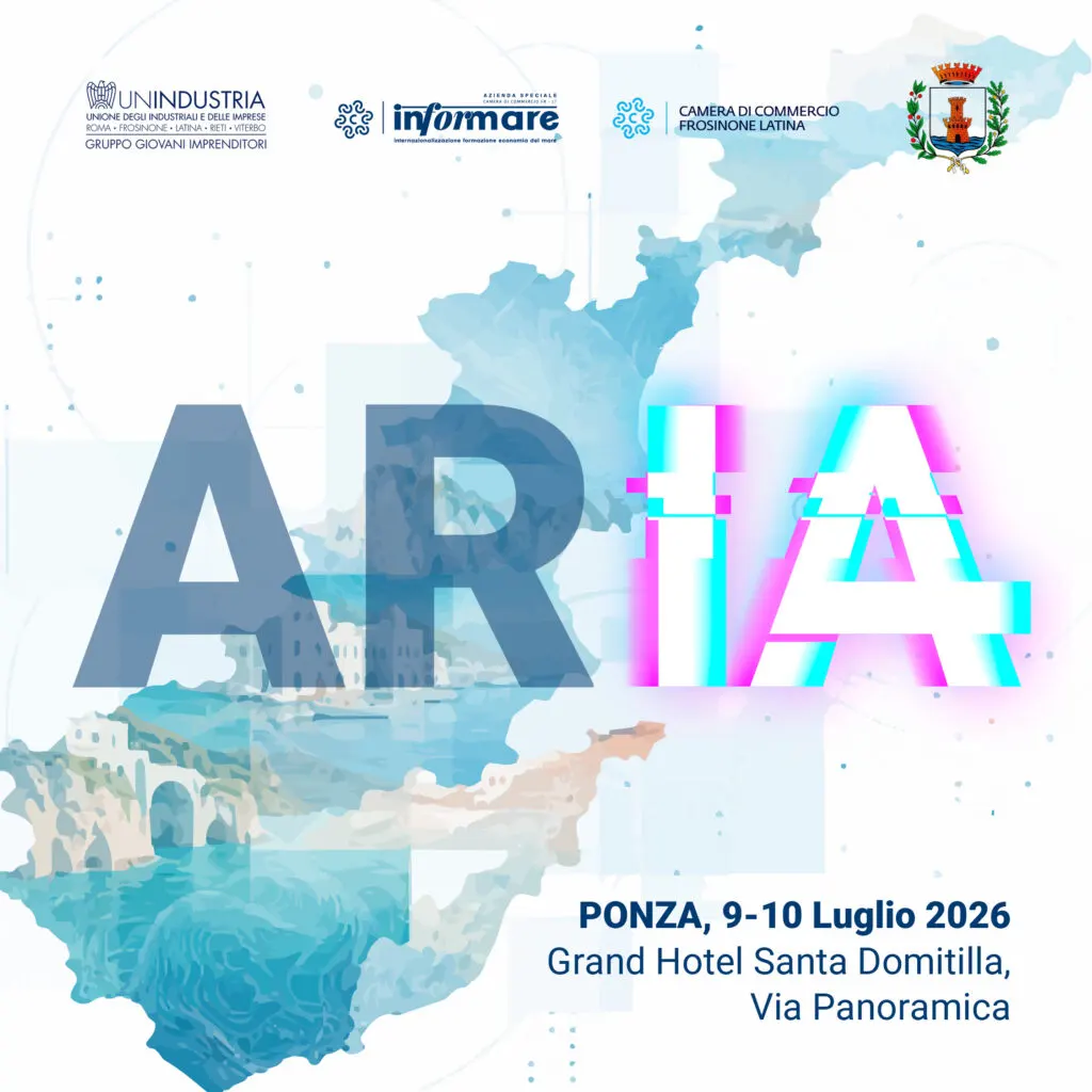 Ponza protagonista dell’innovazione: arriva ARIA, il Convegno dei Giovani Imprenditori di Unindustria dedicato all’Intelligenza Artificiale