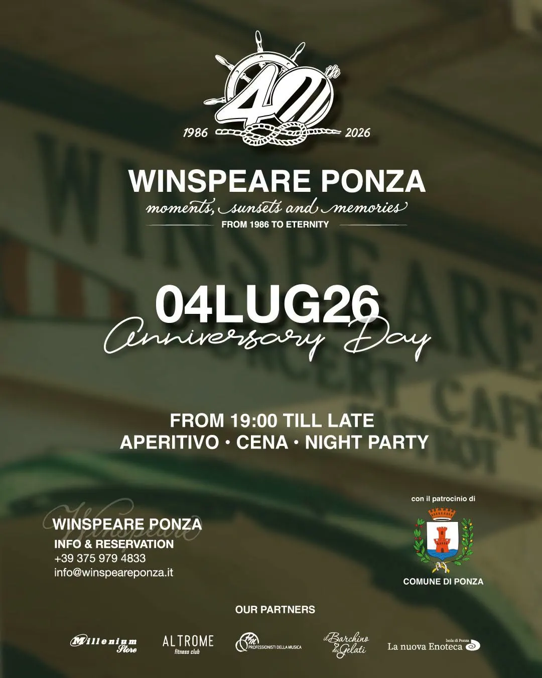 40 anni del Winspeare Ponza